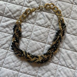 Black & Gold Costume Jewelry Necklace